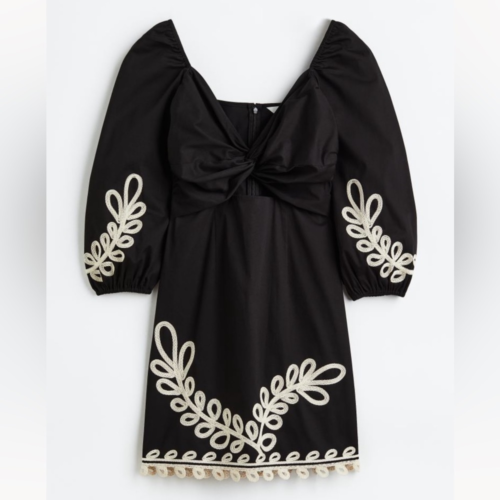 BNWT H&M XS Embroidered Dress